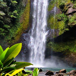 Caribbean Holidays, Grenada Luxury Holidays, A scenic luxury day in Grenada showing a rainforest waterfall, tropical plants and a guided walk through lush countryside