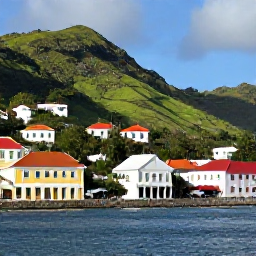 Caribbean Holidays, Grenada Luxury Holidays, St George's colourful harbour and historic buildings, with green hills and a luxury travel atmosphere