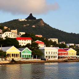 Caribbean Holidays, Grenada Luxury Holidays, Traveller exploring St George's Grenada, colourful waterfront buildings, harbour and hillside streets in warm daylight