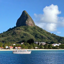 Caribbean Holidays, Grenada Multi-Country Holidays, A Caribbean island-hopping journey with a small passenger boat travelling between lush islands under a bright June sky