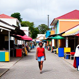 Caribbean Holidays, Grenada Solo Holidays, A friendly solo traveller exploring the colourful streets and market stalls of St George's, Grenada