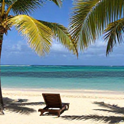 Caribbean Holidays, Grenada Solo Holidays, Grand Anse Beach in Grenada with a lone sun lounger, clear Caribbean water, palm trees and a relaxed November atmosphere