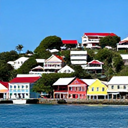 Caribbean Holidays, Grenada Solo Holidays, Solo traveller exploring St George's, Grenada, colourful waterfront buildings, harbour and hillside streets in bright daylight