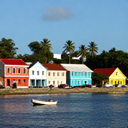 Caribbean Holidays, Grenada Solo Holidays, Solo traveller exploring the colourful streets and waterfront of St George&rsquo;s, Grenada, with historic buildings and fishing boats