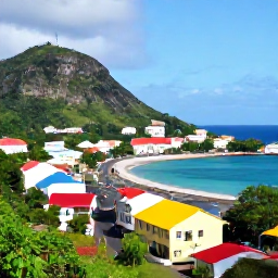 Caribbean Holidays, Grenada Solo Holidays, Solo visitor exploring St George's Grenada, colourful waterfront buildings, hillside streets and Caribbean harbour views
