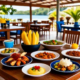 Caribbean Holidays, Grenada Spa Breaks, Friendly Grenadian restaurant serving fresh seafood, tropical fruit and colourful local dishes in an open-air setting