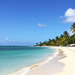 Caribbean Holidays, Grenada Spa Breaks, Grand Anse Beach in Grenada on a sunny March day, calm turquoise water, white sand and palm trees