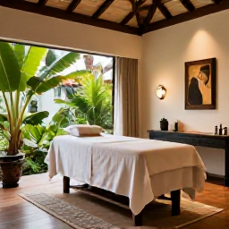 Caribbean Holidays, Grenada Spa Breaks, Luxury Grenada resort spa with treatment room, tropical plants and warm Caribbean light