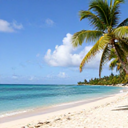 Caribbean Holidays, Grenada Tours, Sunny Grand Anse Beach in Grenada with turquoise water, palm trees and relaxed January holiday atmosphere