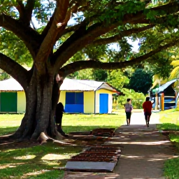 Caribbean Holidays, Grenada Walking Holidays, A Grenadian village trail with spice trees, nutmeg drying in the sun and walkers meeting friendly local residents