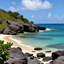 Caribbean Holidays, Grenada Walking Holidays, A scenic September walking route along Grenada&rsquo;s south coast, with turquoise water, rocky shoreline and a quiet sandy cove