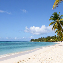 Caribbean Holidays, Grenada Wellness Retreats, Peaceful tropical beach in Grenada with calm turquoise water, soft white sand and palm trees