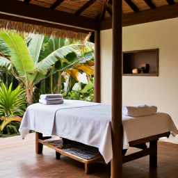 Caribbean Holidays, Grenada Wellness, Wellness spa in Grenada with an open-air treatment room, tropical greenery, natural materials and a peaceful setting