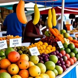 Caribbean Holidays, Guadeloupe Adults Only, Colourful Guadeloupe market with tropical fruit, spices and local food stalls