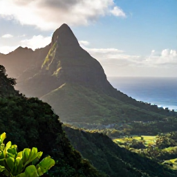 Caribbean Holidays, Guadeloupe Adventure Holidays, A bright May morning overlooking Guadeloupe&rsquo;s lush volcanic mountains, tropical forest and blue Caribbean sea