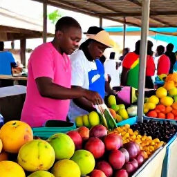Caribbean Holidays, Guadeloupe April Tours, Colourful Guadeloupe market with fresh tropical fruit, spices, local produce and friendly shoppers