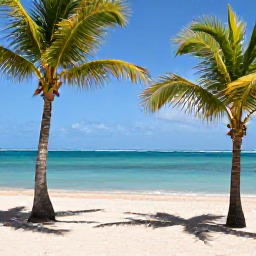 Caribbean Holidays, Guadeloupe April Tours, Sunlit Guadeloupe beach in April with turquoise water, palm trees and a relaxed Caribbean atmosphere