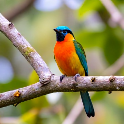 Caribbean Holidays, Guadeloupe Birdwatching, Colourful Guadeloupean birds in lush tropical forest during a bright January morning