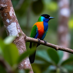 Caribbean Holidays, Guadeloupe Birdwatching, Colourful Guadeloupean birds in lush tropical woodland during early morning light