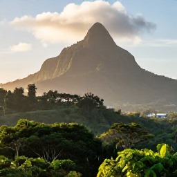 Caribbean Holidays, Guadeloupe Birdwatching, Peaceful December morning birdwatching viewpoint overlooking Guadeloupe forest and mountains