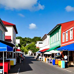 Caribbean Holidays, Guadeloupe City Breaks, Colourful streets, colonial buildings and lively market stalls in central Pointe-&agrave;-Pitre, Guadeloupe