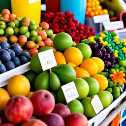 Caribbean Holidays, Guadeloupe City Breaks, Vibrant Guadeloupe market filled with tropical fruit, spices, flowers and local Creole produce