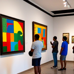 Caribbean Holidays, Guadeloupe City Breaks, Visitors viewing colourful Caribbean art and historic exhibits inside the Memorial ACTe museum in Pointe-&agrave;-Pitre