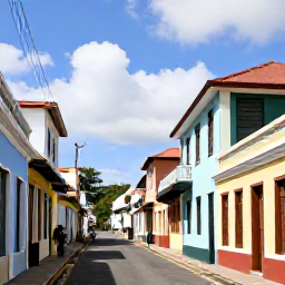 Caribbean Holidays, Guadeloupe Culture Holidays, Historic streets and colourful colonial buildings in Pointe-&agrave;-Pitre, Guadeloupe, with visitors exploring cultural landmarks