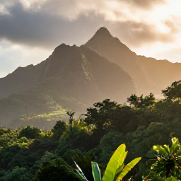 Caribbean Holidays, Guadeloupe in April, Lush Guadeloupe rainforest and mountain scenery in warm April sunshine