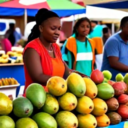 Caribbean Holidays, Guadeloupe in August, Traditional Guadeloupe market in August with fresh tropical fruit, spices, handmade crafts and friendly local sellers