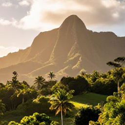 Caribbean Holidays, Guadeloupe in February, Lush Guadeloupe rainforest and tropical mountain landscape in warm February sunshine