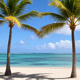 Caribbean Holidays, Guadeloupe in February, Sunny Guadeloupe beach with turquoise water, palm trees and a relaxed February holiday atmosphere