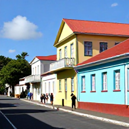 Caribbean Holidays, Guadeloupe in July, Visitors exploring the historic streets and colourful architecture of Pointe-&agrave;-Pitre, Guadeloupe, on a sunny July day