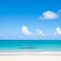 Caribbean Holidays, Guadeloupe in June, Sunny Guadeloupe coastline in June, with turquoise Caribbean water, a sandy beach and a few soft clouds