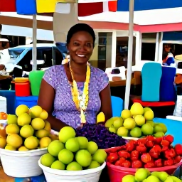 Caribbean Holidays, Guadeloupe in May, Colourful Guadeloupe market in May with local fruit, spices, handmade crafts and friendly shoppers