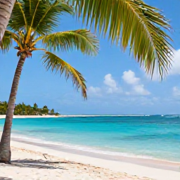 Caribbean Holidays, Guadeloupe in May, Sunny Guadeloupe coastline in May with turquoise Caribbean water, palm trees and a relaxed beach atmosphere