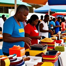 Caribbean Holidays, Guadeloupe in November, Colourful traditional Guadeloupe market in Pointe-&agrave;-Pitre, with local produce, spices, crafts and friendly shoppers