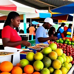 Caribbean Holidays, Guadeloupe in October, Colourful Guadeloupe market in October with local fruit, spices, handmade crafts and friendly shoppers