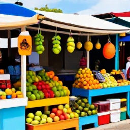 Caribbean Holidays, Guadeloupe Instagram Hotspots, Colourful market stalls filled with tropical fruit, spices and local produce in Guadeloupe