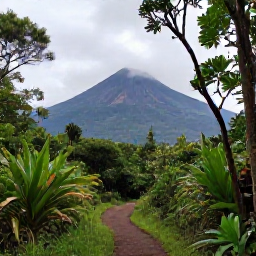 Caribbean Holidays, Guadeloupe Instagram Hotspots, Dramatic view of La Grande Soufri&egrave;re volcano and misty rainforest in Guadeloupe, viewed from a hiking trail