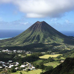 Caribbean Holidays, Guadeloupe Instagram Hotspots, Panoramic view from La Soufri&egrave;re volcano across green mountains and Caribbean coastline in Guadeloupe