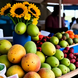 Caribbean Holidays, Guadeloupe January Breaks, Traditional market stalls filled with tropical fruit, spices and flowers in Pointe-&agrave;-Pitre, Guadeloupe