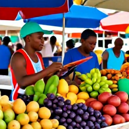 Caribbean Holidays, Guadeloupe January, Open-air Guadeloupe market with tropical fruit, spices, Creole food and friendly local traders