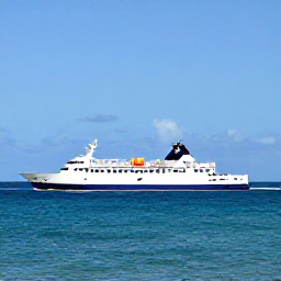 Caribbean Holidays, Guadeloupe Multi-Country Holidays, Elegant Caribbean ferry travelling between tropical islands under a clear blue sky