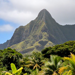 Caribbean Holidays, Guadeloupe Nature, Lush tropical rainforest and mountain scenery in Guadeloupe during January