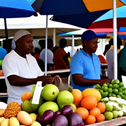 Caribbean Holidays, Guadeloupe November, A colourful Guadeloupe market in Pointe-&agrave;-Pitre with tropical fruit, spices and friendly local traders