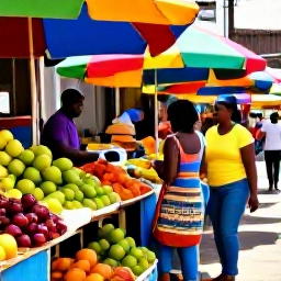 Caribbean Holidays, Guadeloupe October Break, Colourful Pointe-a-Pitre market street in Guadeloupe, with local fruit stalls, spices and friendly shoppers in warm October sunshine