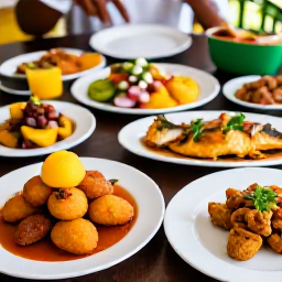 Caribbean Holidays, Guadeloupe October Tours, Friendly Creole restaurant in Guadeloupe serving accras, fresh fish, plantain and colourful tropical dishes
