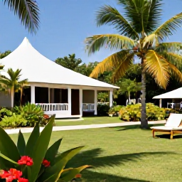 Caribbean Holidays, Guadeloupe September, Quiet adults-only resort in Guadeloupe with tropical gardens, palms and a relaxed Caribbean atmosphere