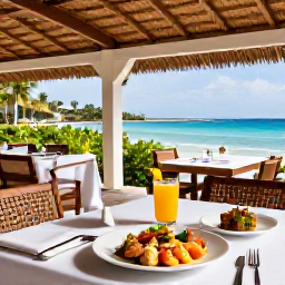 Caribbean Holidays, Guadeloupe Spa Breaks, A friendly Guadeloupe restaurant serving fresh seafood, tropical fruit and French-Caribbean dishes on a shaded terrace
